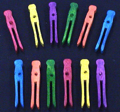 Colorful Drilled Foot Pins: 2 Sizes